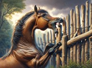 ظاهرة شفط الهواء عند الخيل (Cribbing)