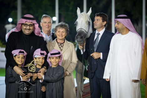 صور مقتطفة من اليوم الختامي لبطولة ابوظبي الدولية لجمال الخيل العربية الأصيلة ٢٠١٤