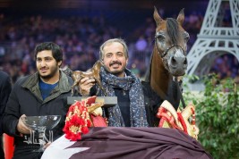 المتألقة (نجدة الزبير) تسطع في سماء باريس ٢٠١٤ وتقتنص ذهب الأفراس