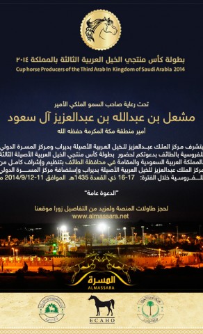 دعوة بطولة كأس منتجي الخيل العربية الأصيلة