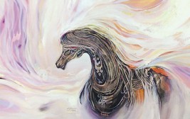 «جمال الخيل» يزين معرض الفنون البصرية بالجنادرية