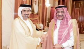 خالد بن سلطان يستقبل رئيس الاتحاد الدولي لسباقات الخيل العربية