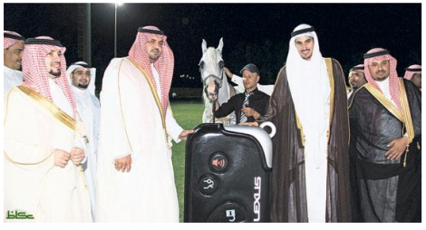 «جرير» يهدي إسطبل الخـالدية ذهب الفحول