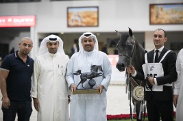EKS Farajj for AL Khashab Stud claims the silver in the Sharjah International Arabian Horse Festival