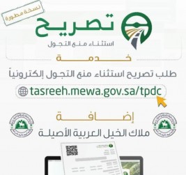 وزارة الزراعة تضيف خدمة طلب تصاريح استثناء منع التجول لملاك الخيل – رابط النموذج