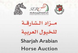 قائمة مزاد الشارقة للخيول العربية تحتوي 75 خيلاً وتقام في 17 اكتوبر المقبل