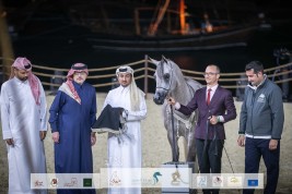فلك الشقب تحصد فضية المهرات في بطولة كتارا الدولية “تايتل شو” 2022 لجمال الخيل العربية