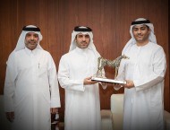 الدرويش يبحث مع الحربي سبل التعاون في خدمة الخيل العربية بين قطر والإمارات
