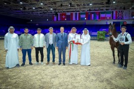 ذهب وفضة لمربط عجمان في بطولة الجديدة 2022 الدولية للخيل العربية بالمغرب